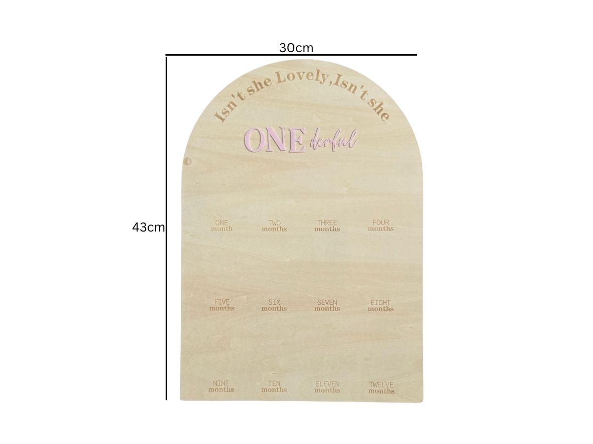 Baby ONEderful Board (Pink)