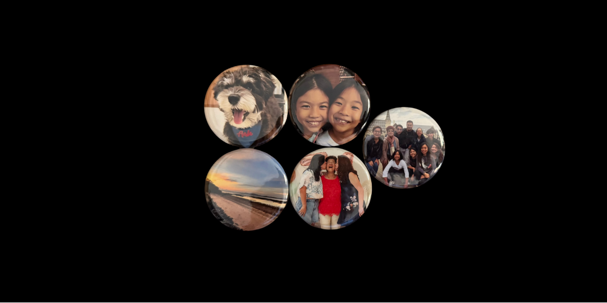 Handcrafted 2.25" Round Photo Magnets (5 magnets)