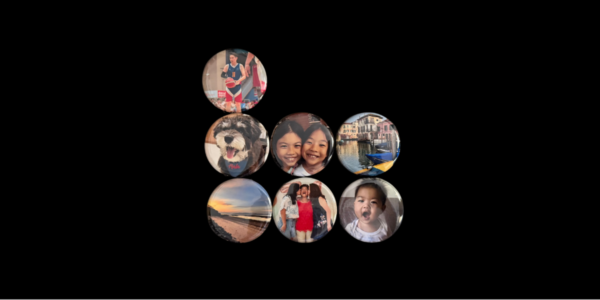 Handcrafted 2.25" Round Photo Magnets (7 magnets)