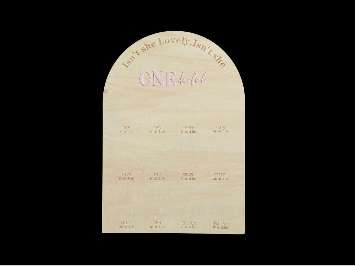 Baby ONEderful Board (Pink)